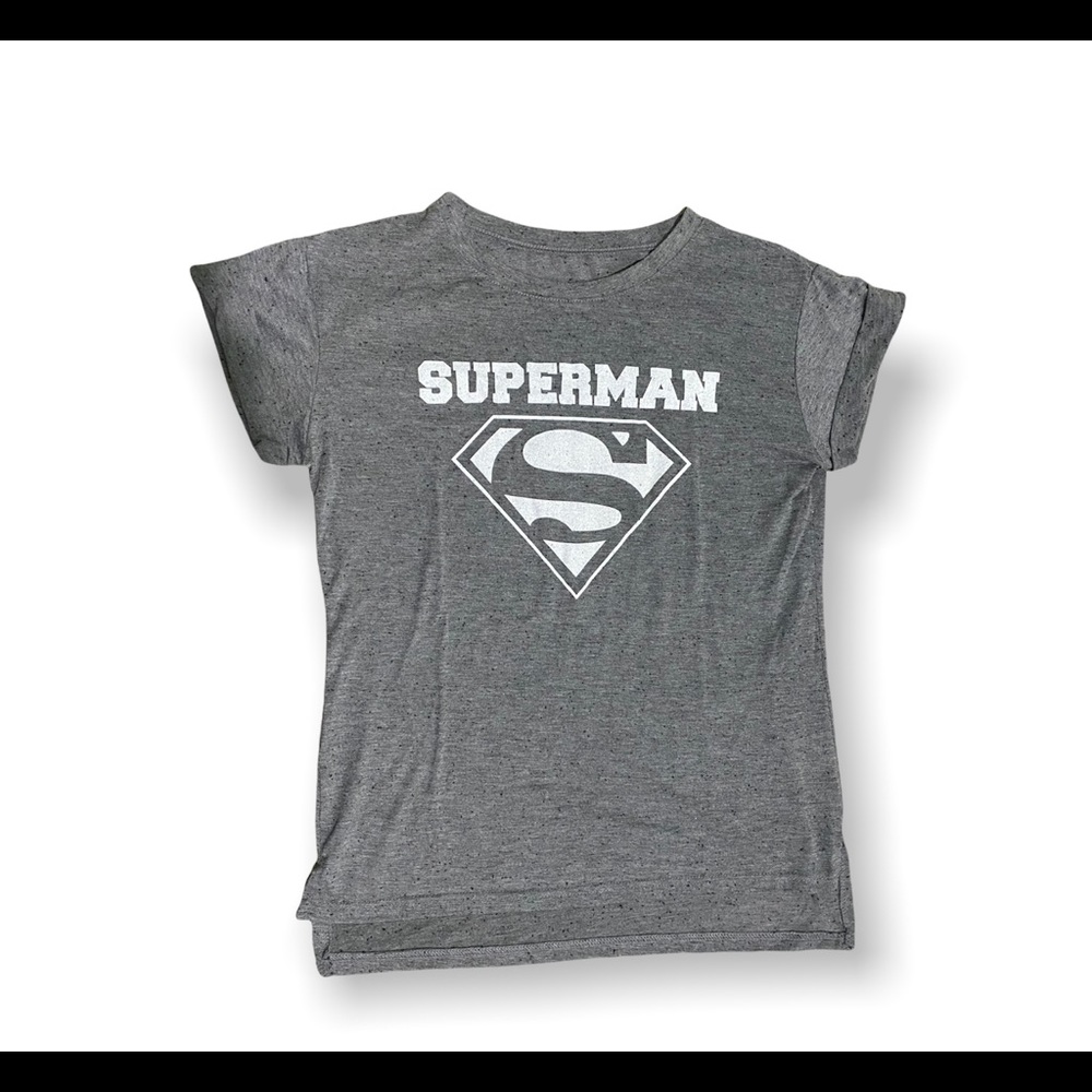 DC Comics Gray Superman Short Sleeve Tee